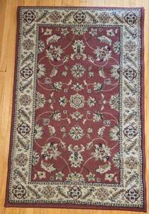 lot 48A image: BURGUNDY THROW RUGS