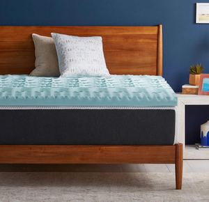 lot 303 image: Lucid 3 Inch Mattress Topper Full Size Memory Foam