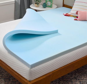 lot 304 image: LINENSPA Memory Foam Mattress Topper - 2 Inch Gel Infused Memory Foam King Size