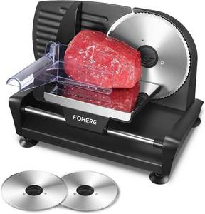 lot 100 image: FOHERE Meat Slicer for Home Use, 200W Electric