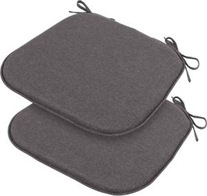 lot 129 image: Indoor Chair Cushions Dark Gray, 17 X 16