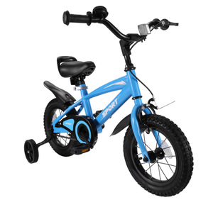 lot 53 image: Naipo 12 Kids Girls and Boys Blue Bike for Age 2-5 Years Old Kids Bicycle