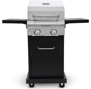 lot 58 image: Megamaster 2-Burner Propane Barbecue Gas Grill with Foldable Side Tables