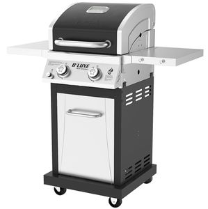 lot 59 image: Nexgrill Deluxe 2-Burner Propane Gas Grill with Foldable Side Tables