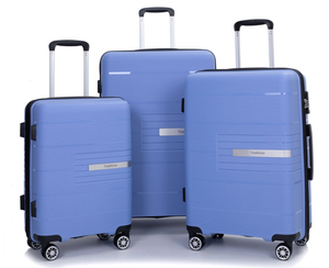lot 64 image: 3PCS Tripcomp Luggage Sets, Hardside Carry On Luggage, PP case with Two Hooks, Spinner Wheels