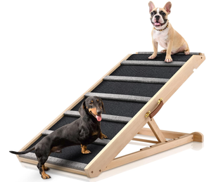 lot 134 image: Aimseal Dog Ramp for Bed - Extra Wide - Excellent Traction, Pet Ramp for Small Large Dogs