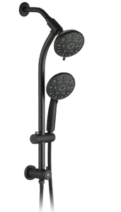 lot 205 image: Uclimma High Pressure 48-Settings Shower Head with Handheld Shower,Drill-Free 3-Way Diverter for Easy Reach