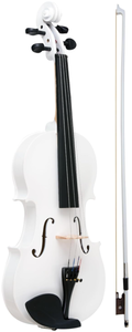 lot 214 image: Crafteem 14 Fiddle White Colored Premium Violin