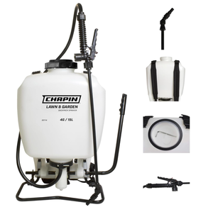 lot 219 image: Chapin 60114 Made in USA 4-Gallon Backpack Sprayer with 3-Stage Filtration System Pump Pressured Sprayer