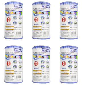lot 222 image: 6PCS Intex 29000E59900E Easy Set Pool Replacement Type A or C Filter Cartridge