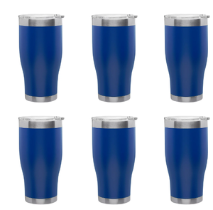 lot 232 image: 8PCS Challenger Stainless Steel Tumblers 28 oz.