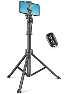 lot 244 image: SENSYNE Phone Tripod & Selfie Stick, Extendable Cell Phone Tripod Stand with Wireless Remote and Phone Holder