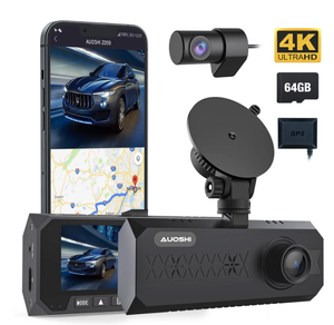 lot 413 image: AUOSHI 3 Channel Dual Dash Cam Front Rear