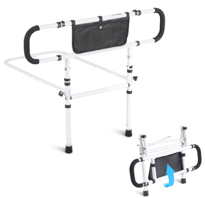 lot 457 image: VEVOR Bed Rails for Elderly Adults, 180° Foldable Bed Assist Rails for Seniors