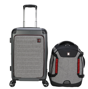 lot 458 image: 2PCS Swiss Tech Hybrid Unisex Luggage with Travel Backpack