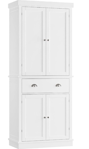 lot 465 image: FPB-209 FOTOSOK Utility Pantry Storage Cabinets for Kitchen, Dining Room, Living Room