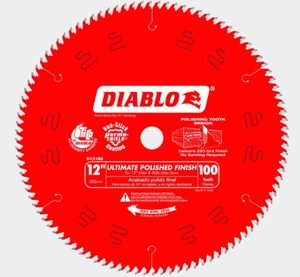 lot 498 image: Diablo 12 x 100 Teeth Saw Blade for Laminates and Non-Ferrous Metals