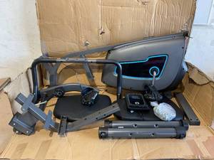 lot 344 image: Maxkare Exercise Bike Indoor Recumbent Exercise Bike Stationary with Adjustable Seat and 8 Resistance Level Seat Height Adjustment