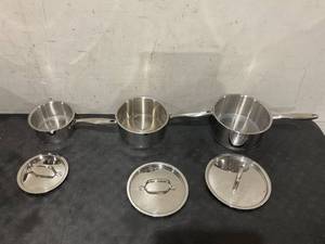 lot 240 image: 7PCS Cook N Home  Pots and Pans Stainless Steel Cooking Set