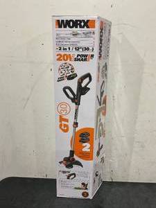 lot 264 image: Worx String Trimmer Cordless 3.0 20V PowerShare 12 Edger & Weed Trimmer