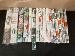 lot 485 image: LOT OF Wallpaper Window Treatments