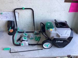 lot 505 image: Litheli 2x20V Cordless Snow Blower, 20 Single Stage Battery Powered Snow Blower with Brushless Motor