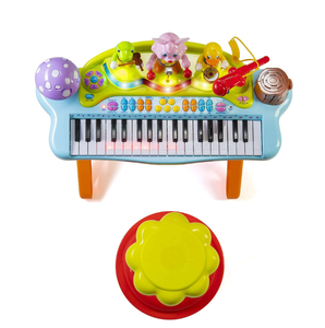 lot 397 image: Prextex Kids Toy Piano Set  Microphone and Record, Playback