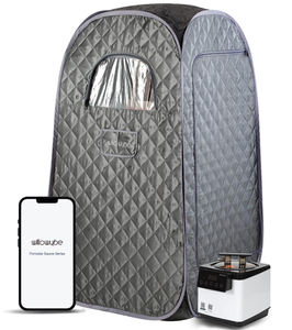 lot 21 image: WillowyBe Portable Steam Sauna with Bluetooth Control, Steamer, Body Tent