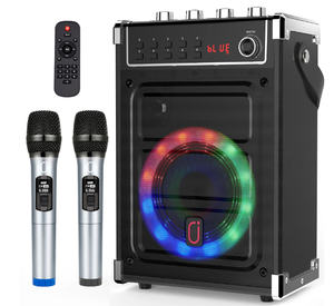 lot 30 image: JYX Bluetooth Karaoke Machine for Adult, Singing Machine Karaoke System with 2 Karaoke Microphones