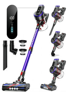 lot 42 image: Buture Cordless Stick Vacuum Cleaner 55mins 450W 38Kpa with Touch Display Stick