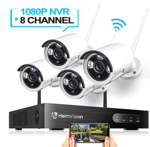 lot 47 image: 4PCS HeimVision HM241 Security Camera System, Wireless Wifi 8CH 1080P NVR System