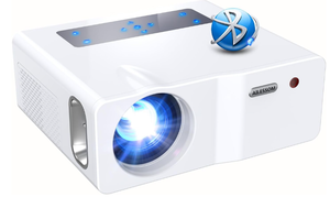 lot 48 image: 5G WiFi Bluetooth Projector,15000L 450ANSI Native 1080P Mini Outdoor Movie Projector 4K Support