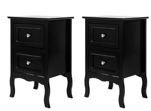 lot 162 image: 2PCS FCH Nightstand Wood End Tables Bedroom Table Furniture
