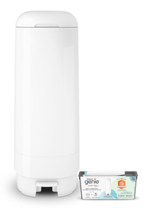 lot 166 image: Diaper Genie Signature Pail Includes 1 Easy Roll Refill with 18 Bags