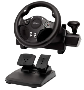 lot 519 image: DOYO R270 PC Racing Wheels, 270 ° Gaming Video Racing Games Steering Wheel