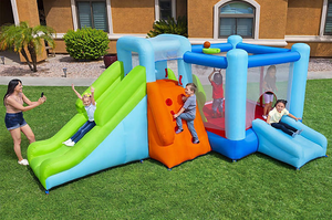 lot 560 image: Bestway Jump n Climb Kids Inflatable Mega Bounce Park