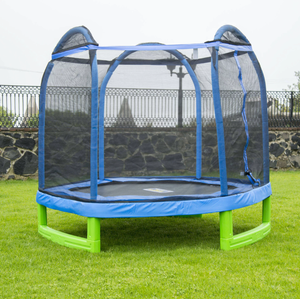 lot 565 image: Bounce Pro 7-Foot My First Trampoline Hexagon (Ages 3-10) for Kids