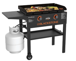 lot 567 image: Blackstone Adventure Ready 2-Burner 28 Propane Griddle with Omnivore Griddle Plate