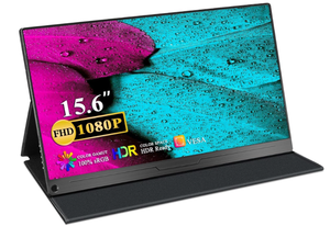lot 587 image: UPERFECT Portable Monitor, 2023 NewVersion No MiniDP Port 15.6 IPS HDR 1920X1080 FHD Eye Care Screen USB C Gaming Monitor