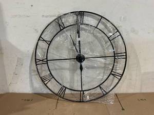 lot 184 image: Lambrequin Oversized Mirage Metal Clock