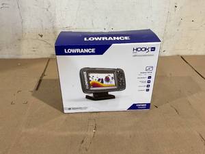lot 189 image: Lowrance HOOK 4x Fish Finder with Bullet Skimmer Transducer