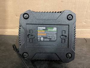 lot 591 image: Greenworks 60V HC 4.0 Ah Battery & 60V 6 Amp UltraPower Rapid Battery Charger