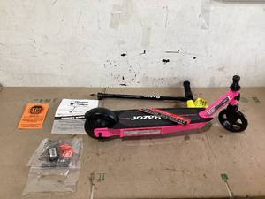lot 522 image: Razor Black Label E90 Electric Scooter - Pink, for Kids Ages 8 and up to 120 lbs, up to 10 mph