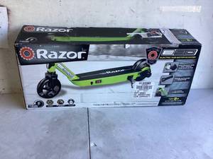 lot 600 image: Razor Black Label E90 Electric Scooter - Green, for Kids Ages 8 and up to 120 lbs, up to 10 mph