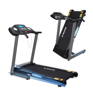 lot 340 image: MaxKare 2.5 HP Folding Treadmill with 12 Levels Auto Incline 8.5 mph Speed 15 Preset Program, 220lbs Max Weight, for Home Gym