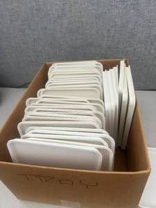 lot 4 image: Box of Biology Trays, Approx  9x7 Inches