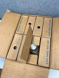 lot 34 image: 24 - 250ml Bottles Narrow Mouth, Metric Capacity Boro Glass