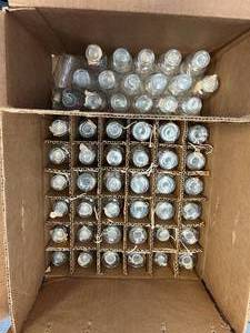 lot 63 image: 54 - 60ml Bottles, Narrow Mouth, Glass, With Stoppers