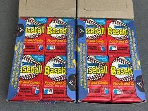 lot 8 image: 1988 Donruss Baseball Wax Boxes - Tom Glavine, Roberto Alomar, Mark McGwire