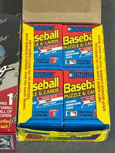 lot 10 image: 1989 Donruss Baseball Wax Box and Sealed 1991 Leaf Baseball Series 1 Hobby Box